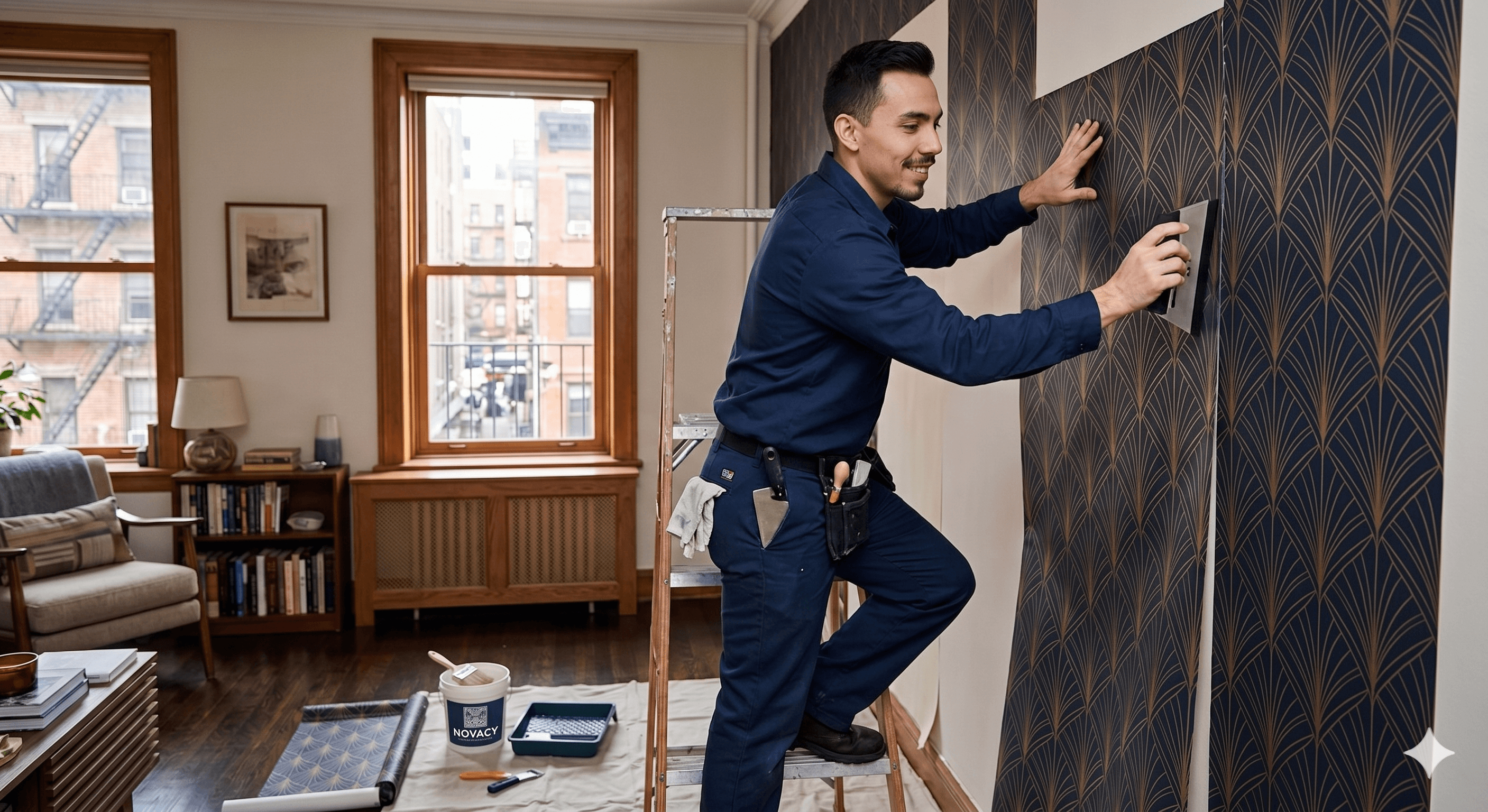800x800 — Architectural wallpaper pattern detail